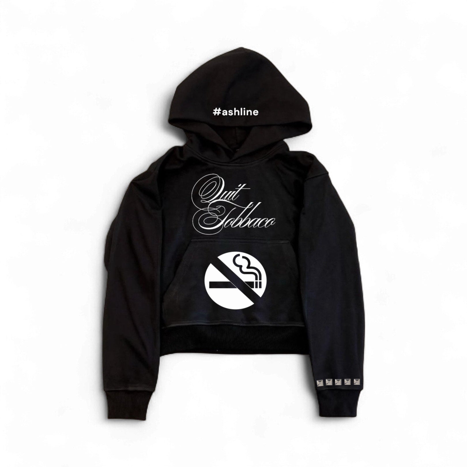 "quit tobacco" hoodie
